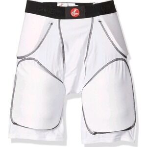 NWT Cramer Classic 5-Pad Football Girdle Hip Tailbone and Thigh Pads White Med